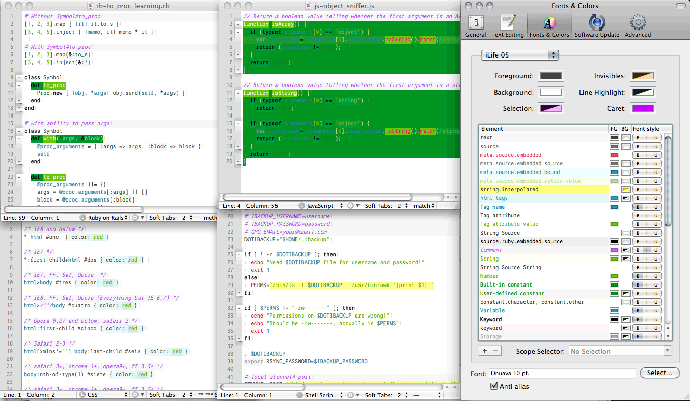 textmate coda for windows chrome